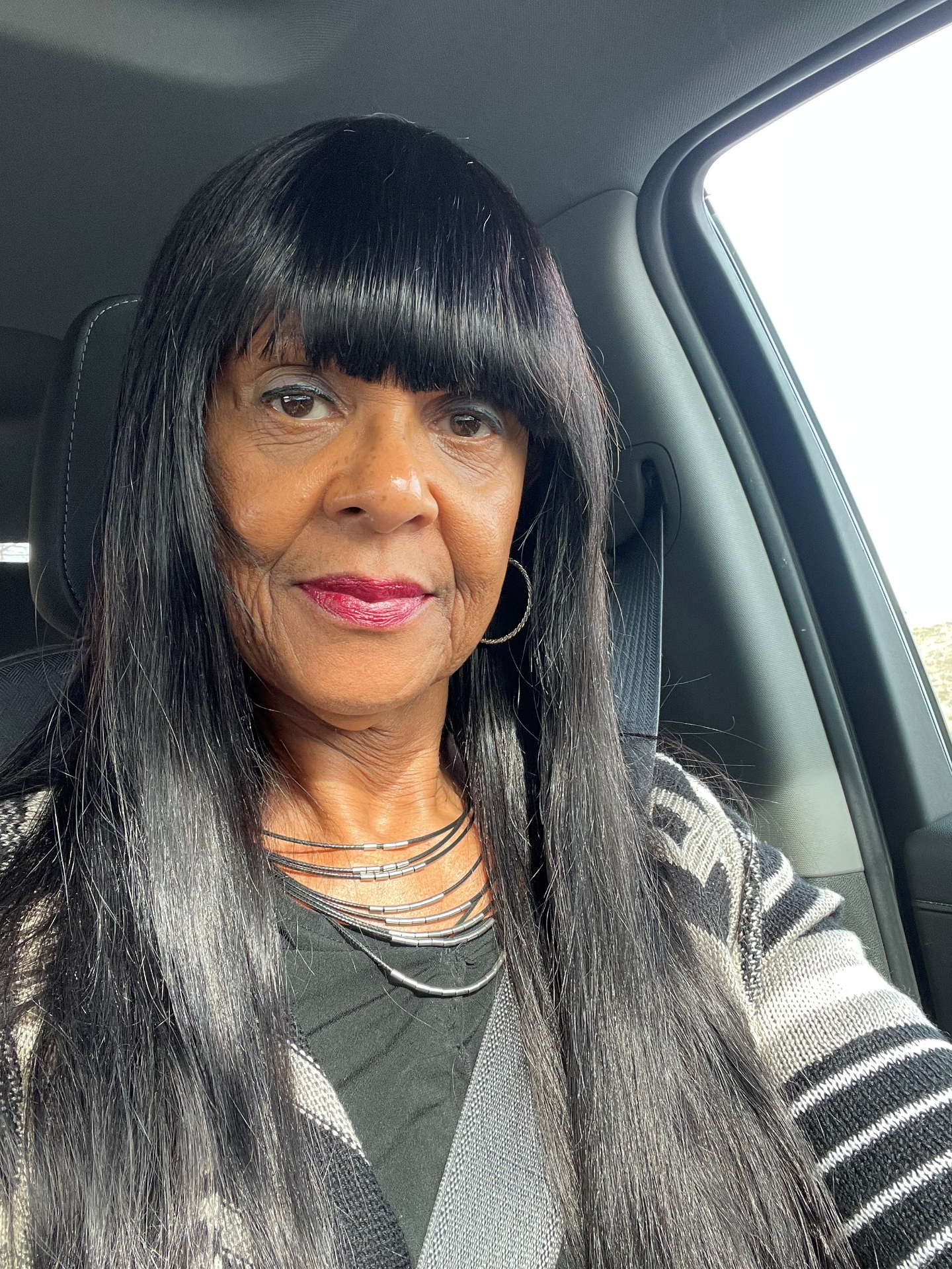 Marva L. Dowdin in her car